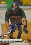Jermaine Allensworth, Carolina Mudcats - Pirates Affiliate Autographed Card