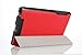 MoKo Google Nexus 7 Case - Ultra Slim Lightweight Smart-Shell Stand Cover Case for Google Nexus 7 inch Tablet by ASUS, RED (with Smart Cover Auto Wake/Sleep)