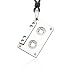 Ziovani Cassette Tape Stainless Steel Pendant Necklace
