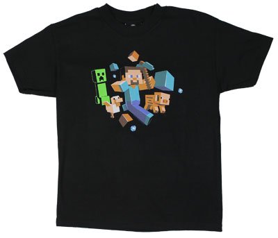Minecraft - Run Away Youth T-shirt