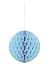 Solid Powder Blue Hanging Paper Honeycomb Ball - 8'', 1 Count | Perfect for Parties & Home Decor