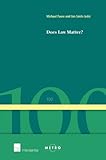 Does law matter? : on law and economic growth