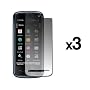3 Pack of Premium Reusable LCD Screen Protector for Nokia XpressMusic 5800 [Accessory Export Packaging]