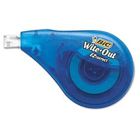 BIC WOTAPP21 - Wite-Out EZ Correct Correction Tape, Non-Refillable, 1/6 x 472, 2/Pack-BICWOTAPP21