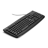 Kensington K64407US Pro Fit USB/PS2 Washable Keyboard with Anti-microbial Protection, Black