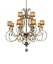 Minka Lavery Aston Court 4758-206 Large 12-LT 720w (55"H x 51"W) Chandelier Lighting in Bronze