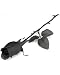 Single Long Stemmed Black Rose Costume Accessory