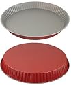 Farbige Tarteform, ROT aus Alu, mit hochwertiger Antihaft Beschichtung. Durchmesser: 28 cm, H: 3,5 cm
