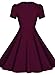 Miusol® Women's Scoop Neck Elegant Bow Vintage Evening Dress