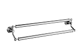 KOHLER K-13117-CP Pinstripe 24-Inch Double Towel Bar, Polished Chrome