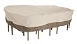 Veranda Patio Table & Chair Set Cover 70932, Large, Pebble for Rectangular or Oval Table up to 108