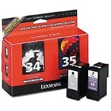 Genuine NEW Lexmark 18C0535 #34/#35 High Yield Ink Combo Pack