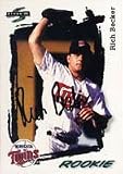 Rich Becker, Minnesota Twins Autographed Card