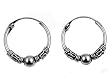 Bali Hoop Earring, Diameter: 15mm, Thickness: 4mm Bali Hoop Earring, Diameter: 15mm, Thickness: 4mm