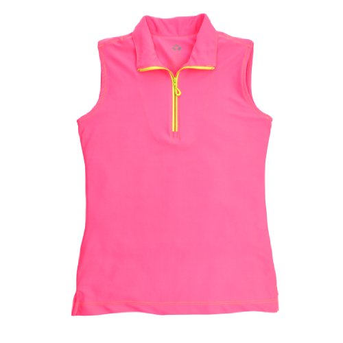 Birdseed Golfwear® Big Girl's Solid Sleeveless Golf Polo Shirt