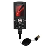 Retractable USB Cable for the Sony Ericsson k630i with Power Hot Sync and Charge capabilities - Gomadic Brand w/ TipExchange Technology