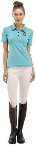 Asmar Equestrian Women's Polo Shirt XL Turquoise