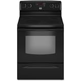 Maytag: MER7662WB 30'' Freestanding Electric Range with 4 Cooktop Elements, 5.3 cu. ft. Self Cleanin