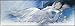 Touching Blue by Joani Fine Art Print / Poster 39.50 x 15.75 in.