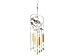 Copper Finished Bird, Leaves and Fused Glass Wind Chime Suncatcher Set of 2