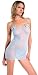 Sexy and Sweet Sheer Soft Mesh Rose-Accented Chemise with Thong 4 COLOR CHOICES!