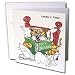 Londons Times Funny Cat Cartoons - Kitty Literature - Greeting Cards-12 Greeting Cards with envelopes