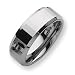Tungsten Faceted Edges 8mm Polished Band TU109-8.5
