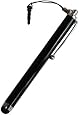 Stylus, amPen Capacitive Stylus Ultra-sensitive for iPad Air, iPad 2/3/4, iPad Pro, any iPhone, Nexus 5x/6P, Galaxy Tab E/Tab A/Tab 8, Galaxy S6/S6 Edge/S5/S4, With Lanyard, Non-Replaceable Tip, Black
