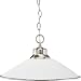 Brushed Nickel Chain Hung Pendant