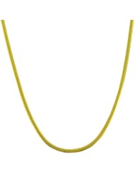 14 Karat Yellow Gold 2.3-mm Oval Snake Chain (18 Inch)