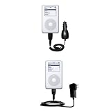 Essential Kit for the Apple iPod - includes Car and Wall Charger with Rapid Charge Technology - Gomadic Brand w/ TipExchange Technology