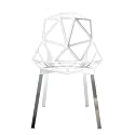 Magis Design Chair one - weiss / Alu - stabelbar