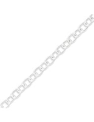 Sterling Silver 6.25mm Fancy Rolo Chain - 24 Inch