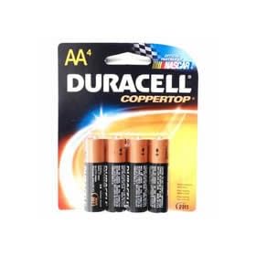 Duracell 03561 Coppertop AA Battery, 4 Pack