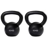 Kettlebell 2x 10kg Cast Kettlebell Pair- Set Of 2x 10kg Cast Kettlebells