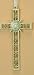 5.25" Christmas Joy Pearl Decorative Cross Ornament