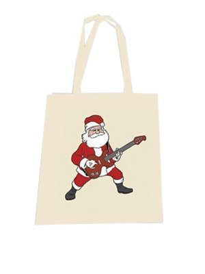  Sac cabas : Rockin Santa coloris Crï¿œme