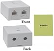 CAT5E Duplex Surface Mount Box, Unshielded