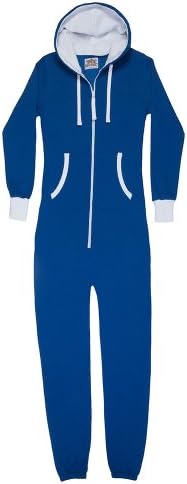 Big Feet Royal Blue Hoodie Onepiece Jumpsuit