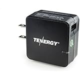 Tenergy 18W Quick Charge 2.0 USB Wall Charger for Galaxy S6/Edge/Plus, Note 4/5, LG G4, Nexus 6, Samsung Fast Charge Wireless Charger and More