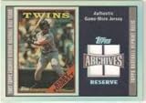 2002 Topps Archives Reserve Uniform Relics #120 Kirby Puckett - Minnesota Twins (Piece of Authentic Game-Worn Jersey) (Baseball Cards)