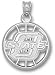 Oklahoma State Cowboys Solid Sterling Silver ''O STATE'' Pierced Basketball Pendant