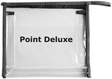 Point Deluxe Clear Toiletry Bag - Carry On Cosmetic Bag for Travel, Makeup and Travel Accessories