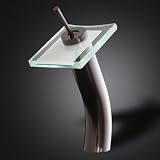 12 Waterfall Bathroom Vanity Sink Faucet - Oil Rubbed Bronze, Single Handle