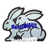 HUMPING BUNNY RABBIT BADGE VW AUDI BMW SEXY BUNNIES by detailHAUS