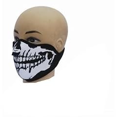 Biker Motorrad Kart Halloween Helloween Maske Sturmhaube Sturmmaske Balaclava Totenkopf Karneval Ski