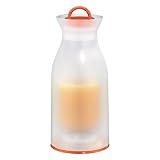 Alfi Cool Bottle, Translucent Clear with Orange Accents, 25-Ounce Carafe