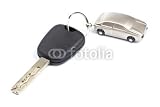 Wallmonkeys Peel and Stick Wall Decals - Car Key - Removable Graphic