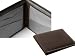 Brown Leather & Stainless Steel Bi-fold Wallet Image