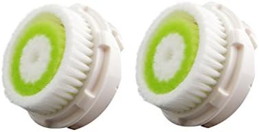 Sonimart Compatible Replacement Facial Cleansing Brush Heads (2-Pack), designed for Acne Cleansing, fits Mia, Mia2, Mia3 (Aria), SMART Profile, Alpha Fit, Pro, Plus and Radiance Cleansing Systems